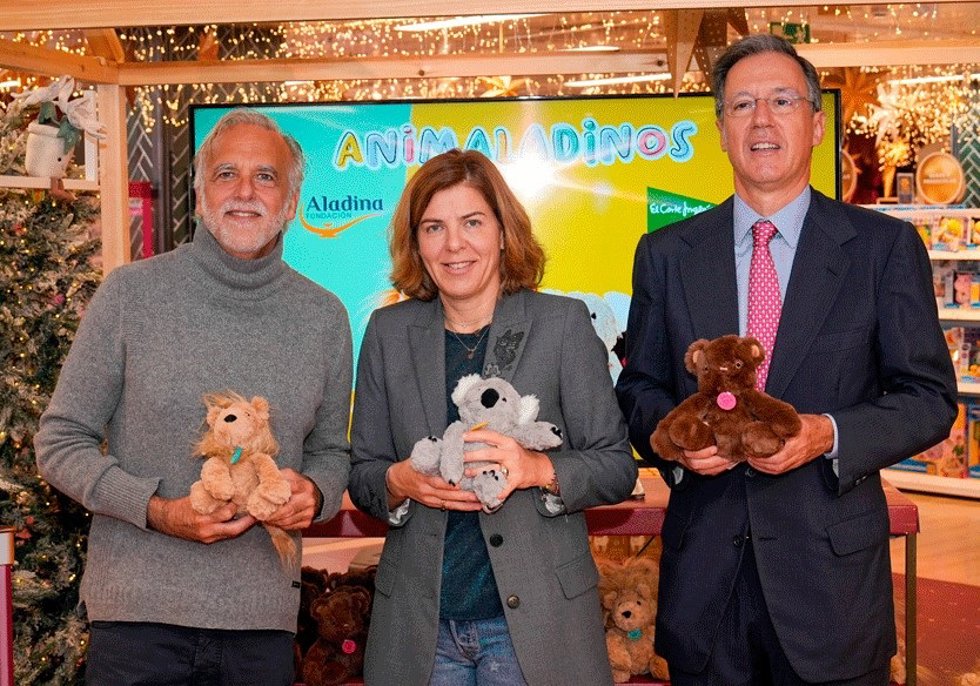 El Corte Inglés crea 'Animaladinos', unos peluches benéficos cuya recaudación será destinada a la Fundación Aladina, que apoya a niños y adolescentes con cáncer y a sus familias.