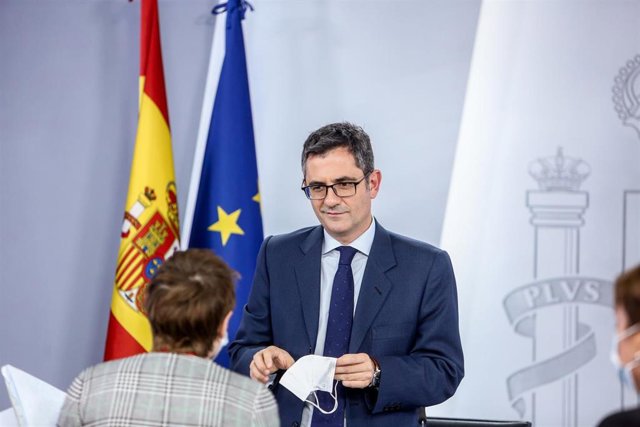 Archivo - El ministro de la Presidencia, Relaciones con las Cortes y Memoria Democrática, Félix Bolaños.