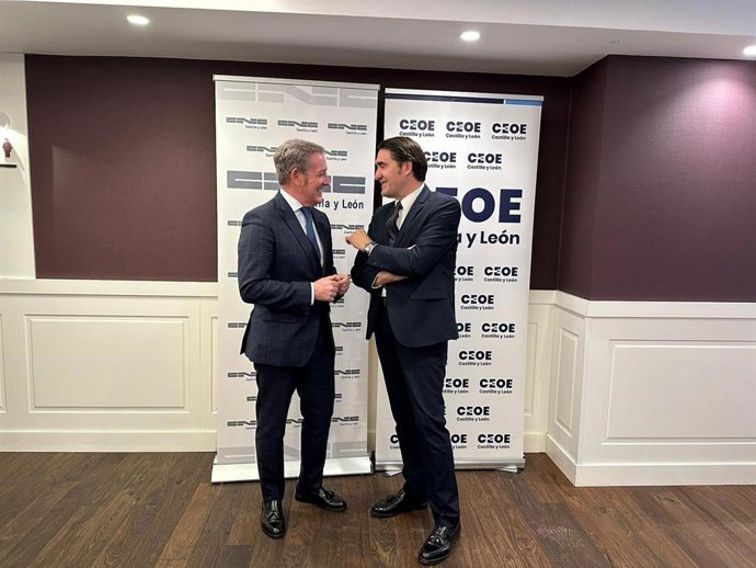 El Consejero De Medio Ambiente, Vivienda Y Ordenación Del Territorio De La Junta De Castilla Y León, Juan Carlos Suárez-Quiñones, En La Reunión De La Comisión De Vivienda, Urbanismo Y Construcción De CEOE.