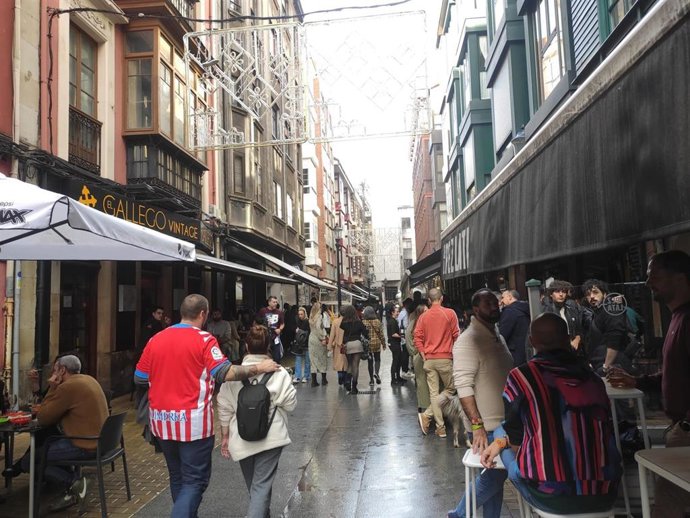 Una calle de Gijón