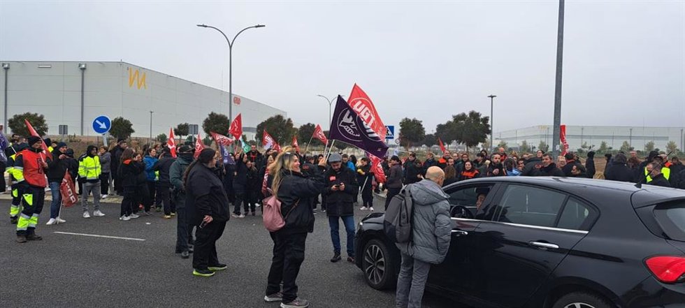 Huelga en el sector de la Logística en Guadalajara.