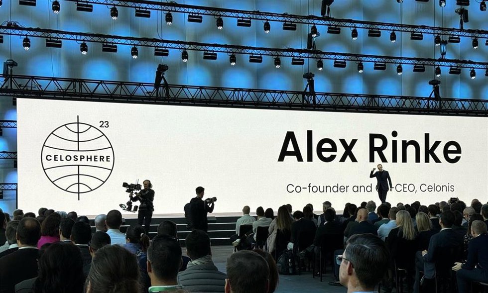 Alex Rinke, codirector general y cofundador de Celonis, en elevento anual Celosphere