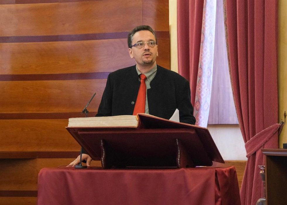 Archivo - Daniel Albarracín toma posesión de su cargo como consejero de la Cámara de Cuentas de Andalucía en septiembre de 2019. (Foto de archivo).