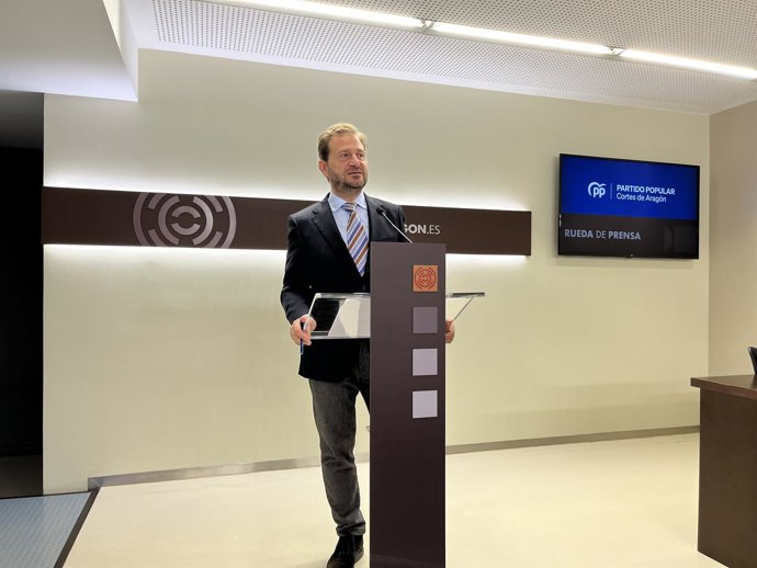 El portavoz del PP en las Cortes de Aragón, Fernando Ledesma.