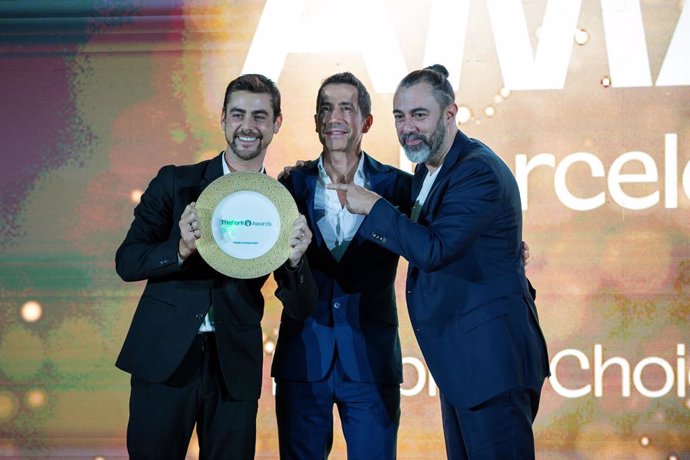 Imatge del lliurament del premi TheFork Restaurants Awards