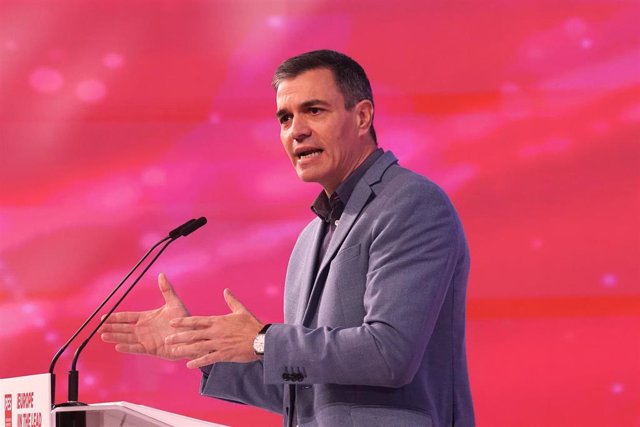 El presidente del gobierno en funciones y secretario general del PSOE, Pedro Sánchez