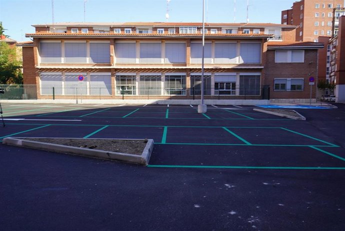 Aparcamiento disuasorio creado hace un año en el barrio de Cuatro de Marzo.