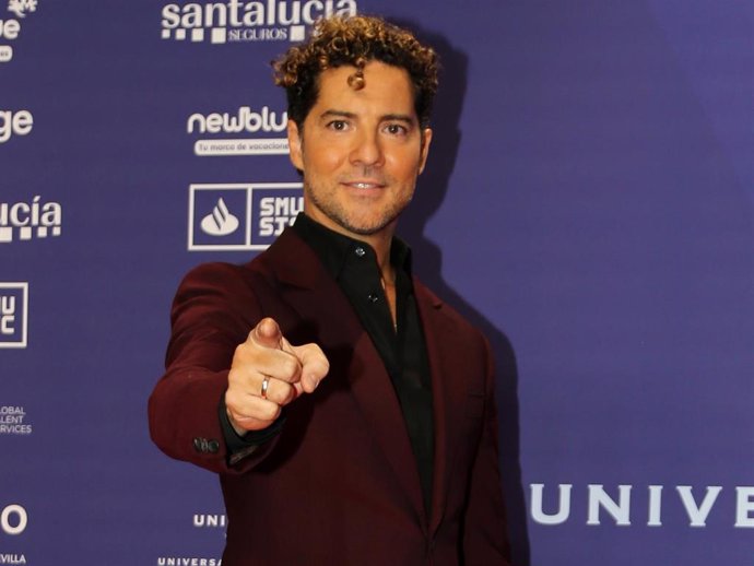 David Bisbal durante la alfombra roja de la gala 'El Flamenco es Universal' que se celebra en la Santa Lucía Universal Week dentro del marco de los Latin Grammy