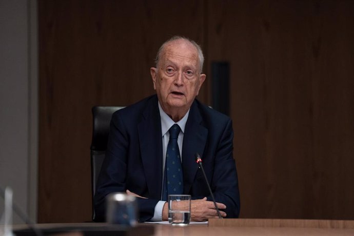 El presidente de Colonial, Juan José Brugera, durante una rueda de prensa para presentar los resultados del tercer trimestre de Colonial