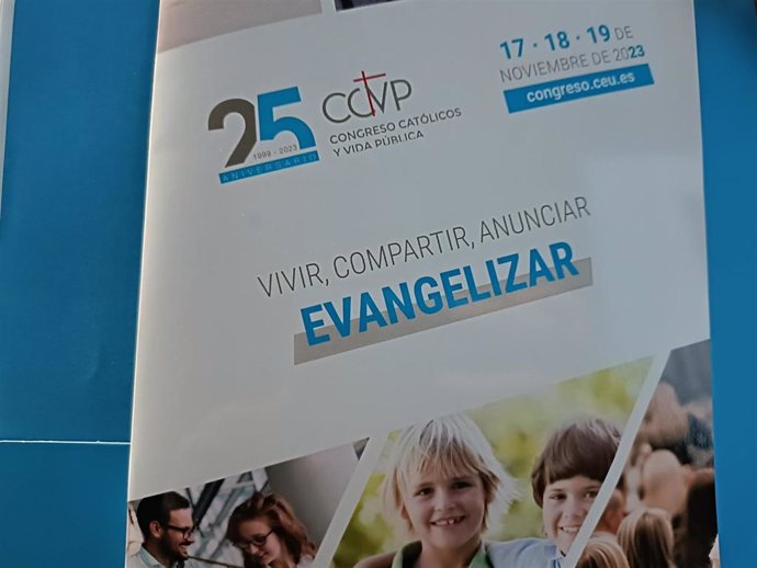 Cartel del 25 Congreso Católicos y Vida Pública de la ACdP y el CEU.