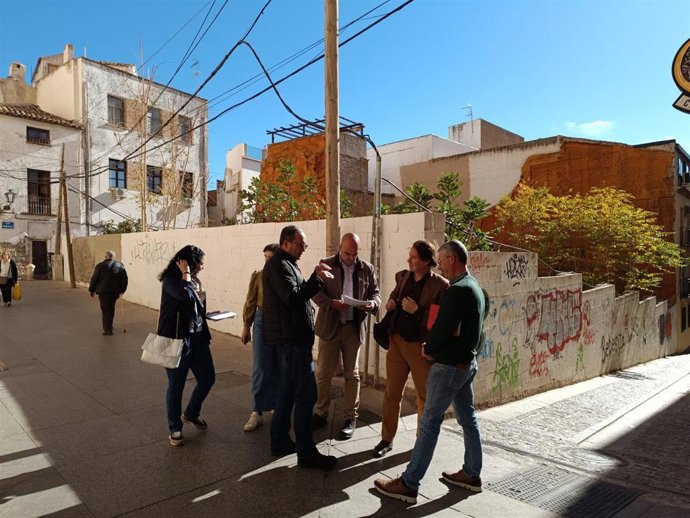 Vallejo visita el entorno de la Catedral con técnicos municipales y de Endesa