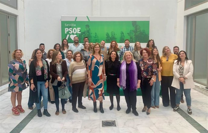 El PSOE de Sevilla presenta al Consejo Provincial de la Mujer la campaña para el 25N '#SeAcabó'.