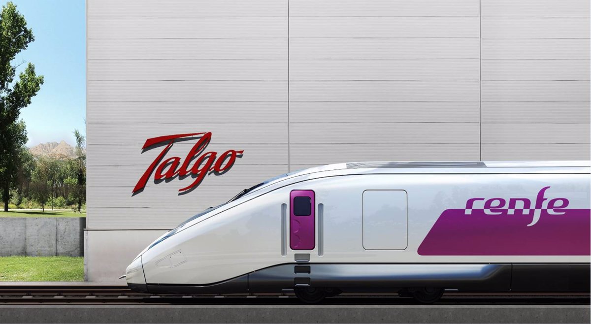 imagen de un tren de Talgo