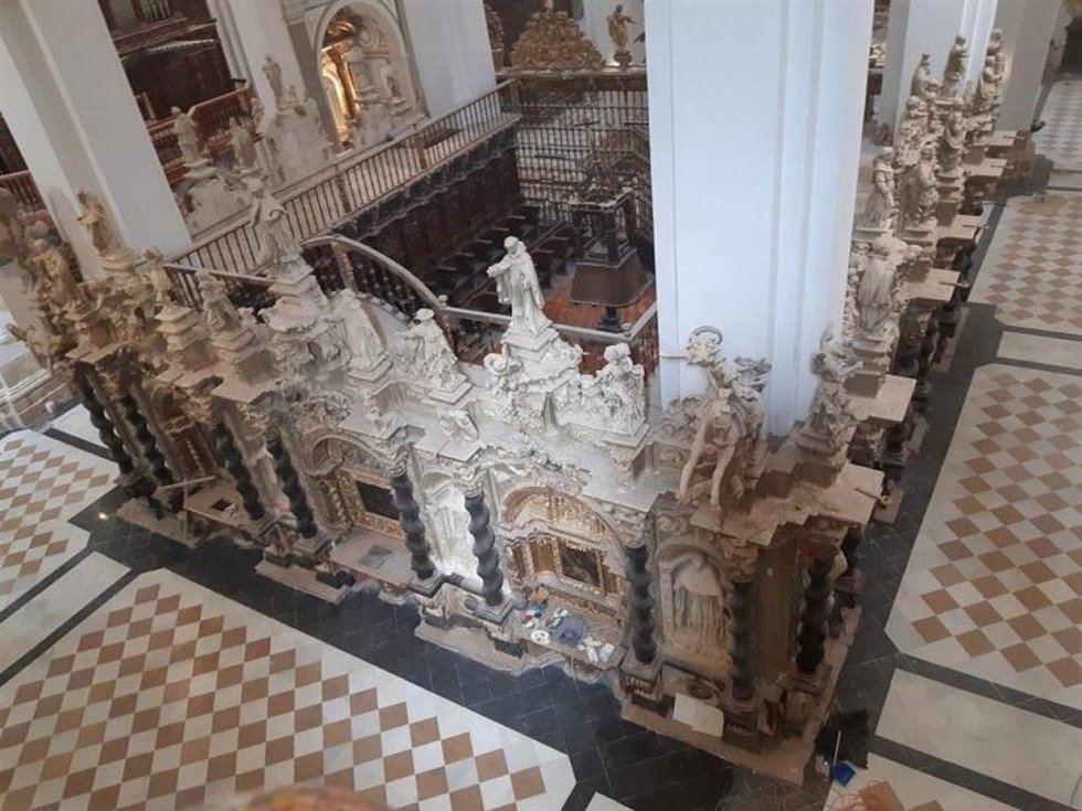 Los claustros de la Colegiata de Santa María de Calatayud reabren tras su rehabilitación.