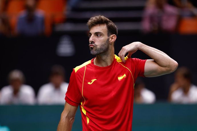 Archivo - Marcel Granollers, durante un partido.