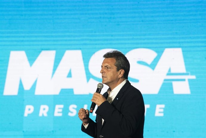 November 6, 2023, Cordoba Capital, Cordoba, ARGENTINA: Presidential candidate Sergio Massa on his campaign visit to the province of Cordoba weeks before the runoff.