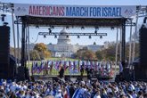 Foto: O.Próximo.- Políticos demócratas y republicanos asisten a una marcha en apoyo a Israel en Washington