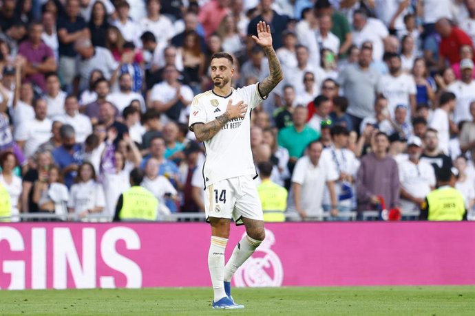 Archivo - Joselu Mato celebrando un gol con el Real Madrid
