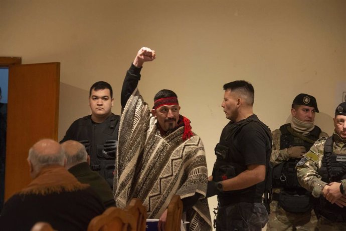 Archivo - El Juez federal Gustavo Villanueva habilitó hoy la extradición del dirigente mapuche Facundo Jones Huala que había sido solicitada por el Estado chileno, al dar lectura a resolución en una videconferencia que se extendió durante una hora y med