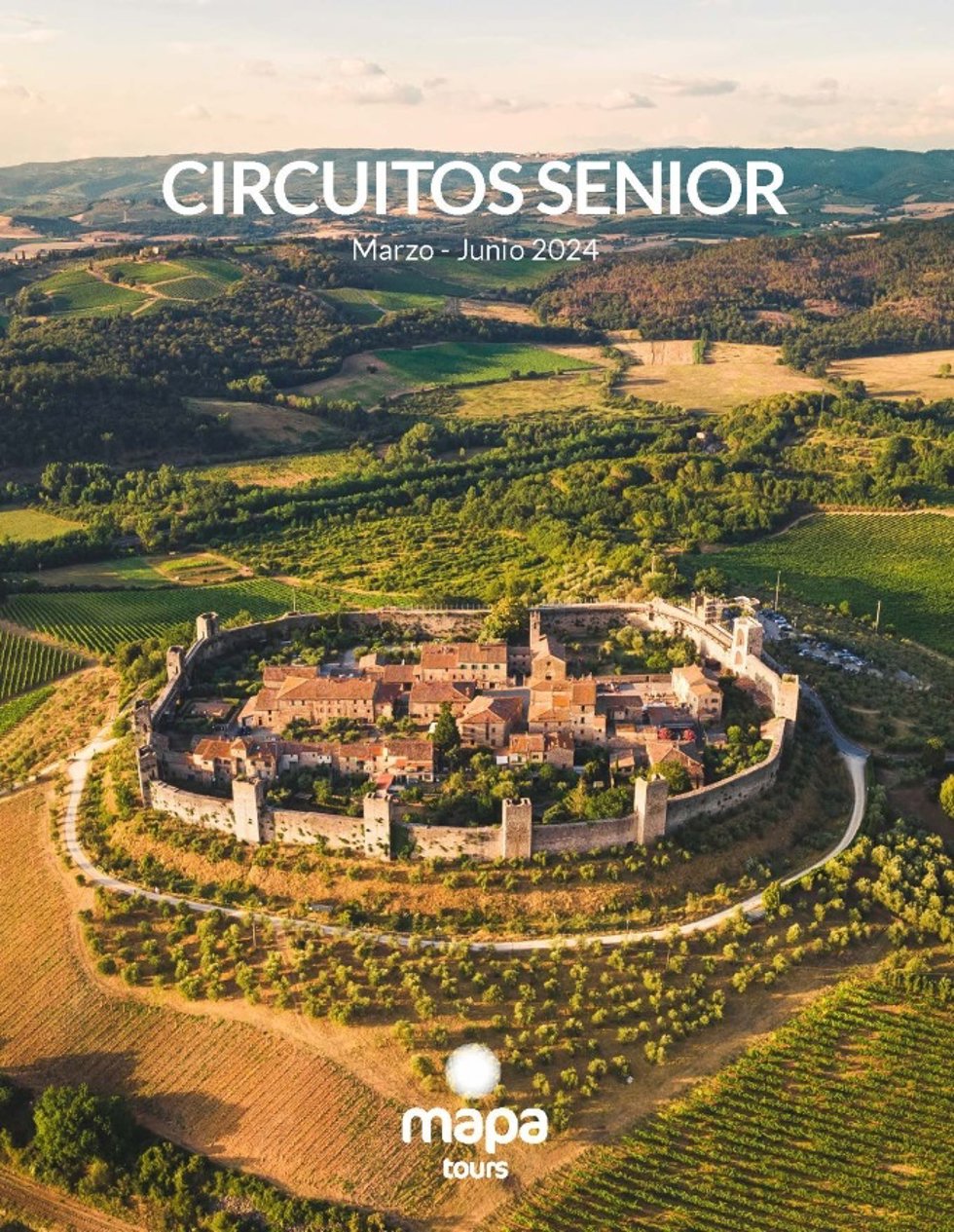 Mapa Tours publica su nuevo catálogo 'Circuitos Sénior' para primavera de 2024.