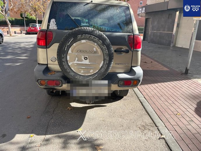 Imagen del turismo en el que fue sorprendido el detenido