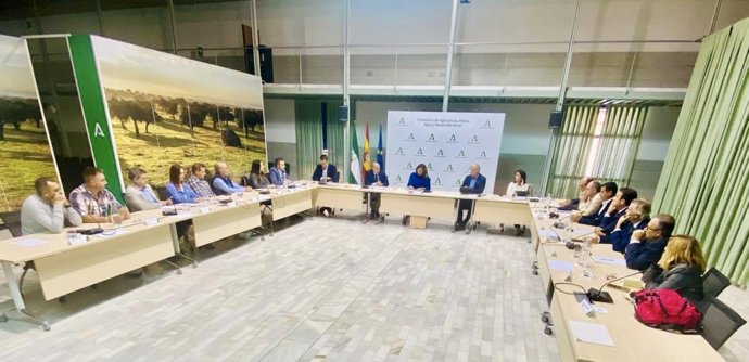 La consejera Carmen Crespo ha participado este miércoles en la Mesa de Interlocución de Pesca celebrada en Sevilla con la presencia de los representantes del sector pesquero artesanal andaluz.
