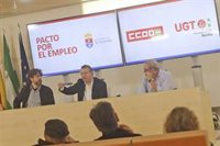 La Rinconada (Sevilla), UGT y CCOO rubrican una "nueva alianza por el empleo" que incide en la prevención de accidentes