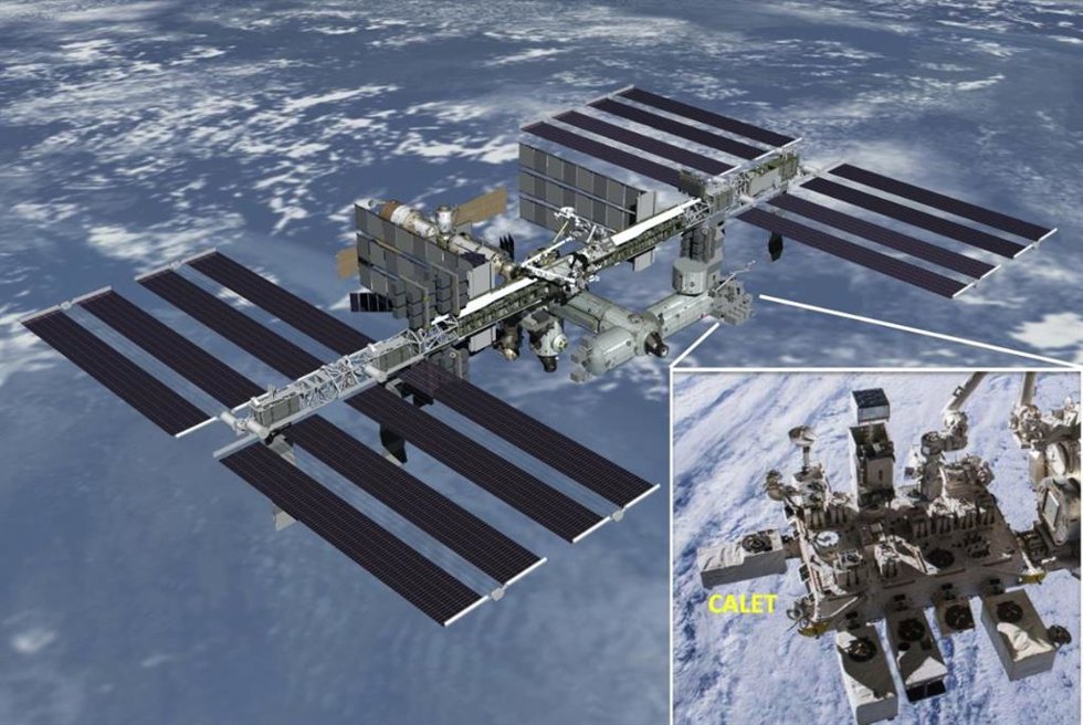 CALET recopila datos de rayos cósmicos de la Estación Espacial Internacional (ISS) desde 2015.