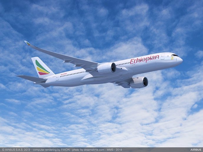 Airbus Aa350 de Ethiopian Airlines.