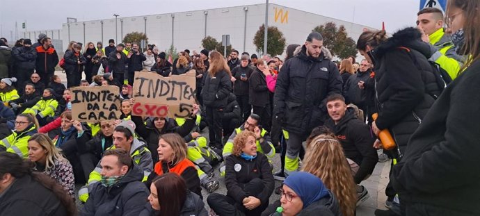 Imagen de archivo de una manifestación del sector logístico de Guadalajara convocada por los sindicatos