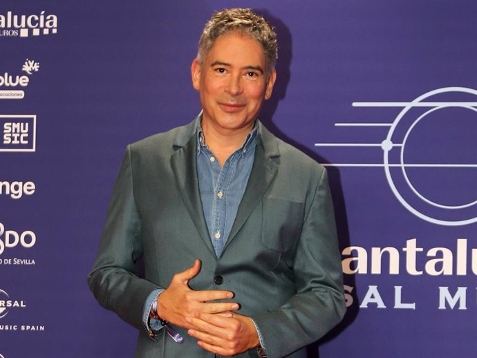 Boris Izaguirre durante la alfombra roja de la gala 'El Flamenco es Universal' en Sevilla