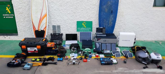 Objetos sustraídos y recuperados por la Guardia Civil