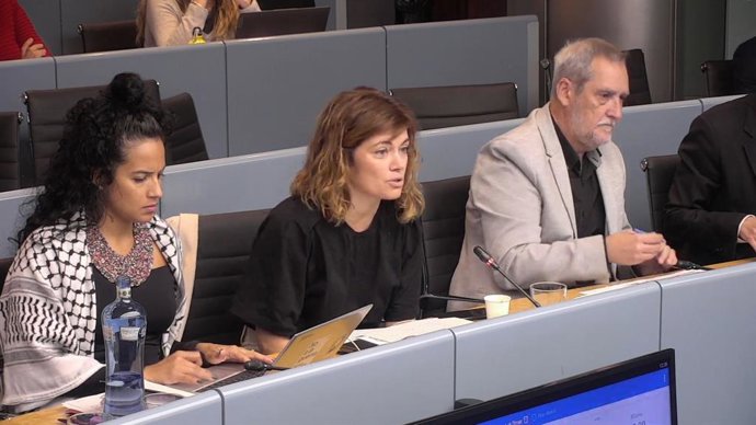 La concejal de ERC, Laia Alamany, ha defendido la declaración en la comisión de Presidencia del Ayuntamiento de Barcelona.