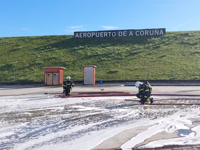 Simulacro del aeropuerto de A Coruña