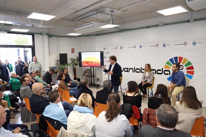 El alcalde de Fuenlabrada, Javier Ayala (PSOE), en la inauguración del segundo 'Foro Urbano Fuenlabrada 2030'