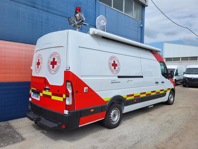 Vehículo de telecomunicaciones de Cruz Roja