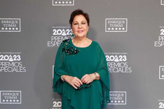 Carmen Linares en la entrega de premios a la Excelencia Musical dentro del marco de los Latin Grammy/Archivo