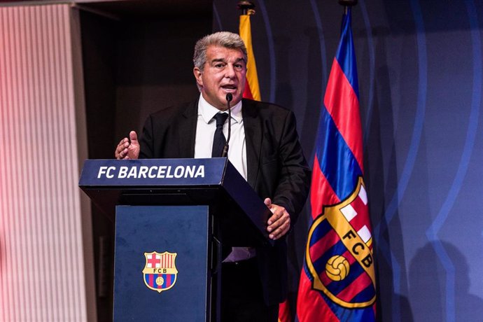 Archivo - El presidente del FC Barcelona, Joan Laporta.