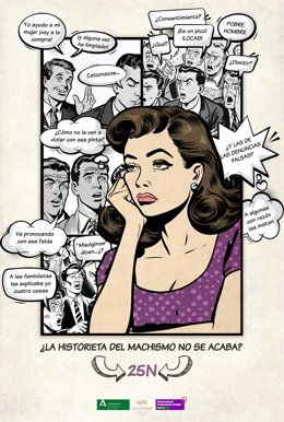 El cartel conmemorativo del 25N.