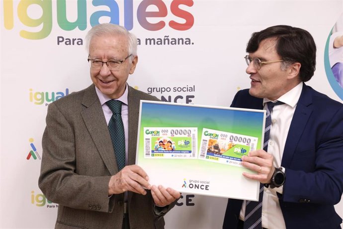 El buen trato y la soledad, motivos de los dos cupones que la ONCE dedica a la Plataforma de Mayores y Pensionistas