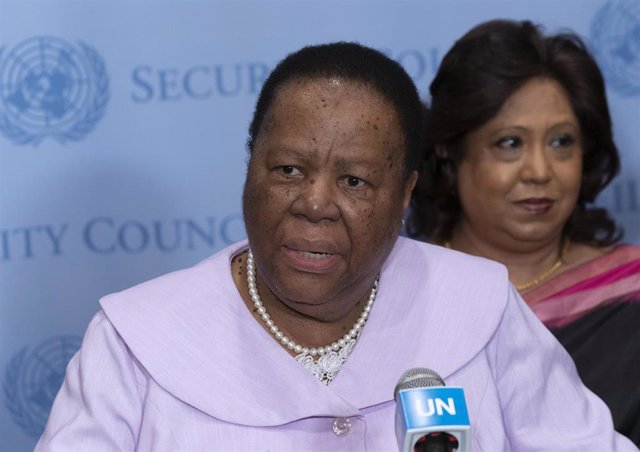 Archivo - Naledi Pandor, ministra sudafricana de Asuntos Exteriores.