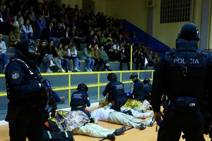 Un simulacro de emergencia con múltiples heridos y rehenes reúne a 250 profesionales de toda España