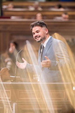 El portavoz de ERC en el Congreso, Gabriel Rufián