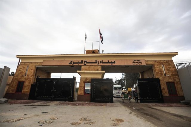 Paso fronterizo de Rafá entre la Franja de Gaza y Egipto