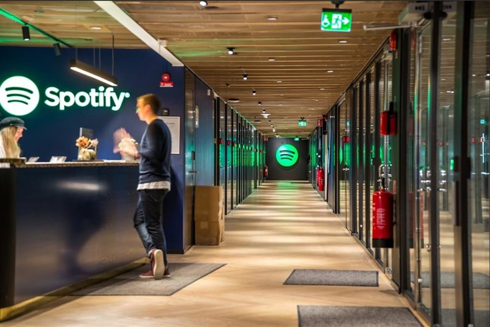 Recepción de oficinas de Spotify