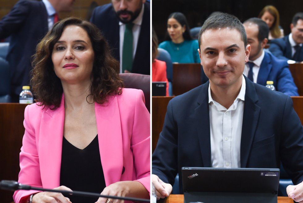 Isabel Díaz Ayuso y Juan Lobato