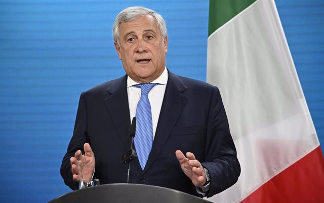 Archivo - El ministro de Exteriores italiano, Antonio Tajani