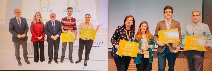 Ganadores de la VII edición de Talent Summit, celebrada por la Fundación Transforma España en las ciudades de Zaragoza y Madrid