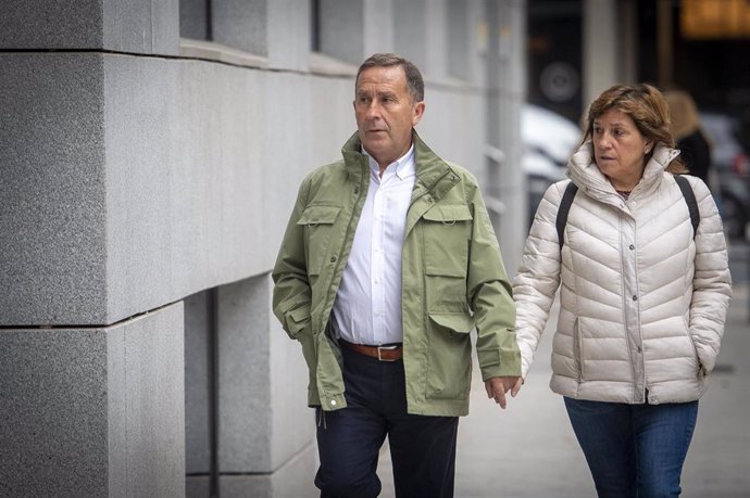 El presidente del Comité Nacional del Fútbol Femenino, Rafael del Amo, a su llegada a la Audiencia Nacional 