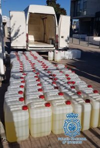 Intervenidos en Jerez (Cádiz) más de 2.700 litros de gasolina en garrafas que iban a usarse en narcolanchas